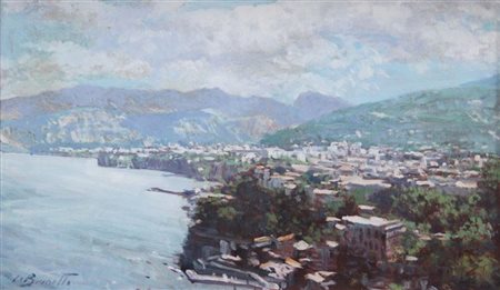 BRUNETTO SILVIO San Maurizio Canavese (TO) 1932 "Veduta di Sorrento" 1985...