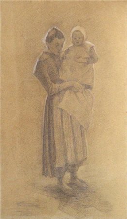 PELLIZZA DA VOLPEDO GIUSEPPE Volpedo (AL) 1868 - 1907 "Mammina" 1892...