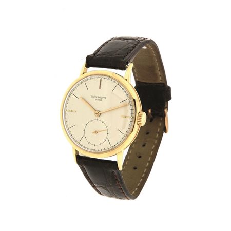 PATEK PHILIPPE Modello "Calatrava", Ref.1595, anni '50 Diam 36 Cassa in oro...