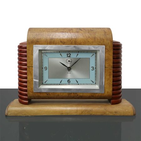 Orologio Deco' Vega in legno di acero, Thirties