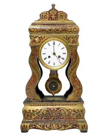 Orologio da tavolo a pendolo stile Boulle, 19° secolo 