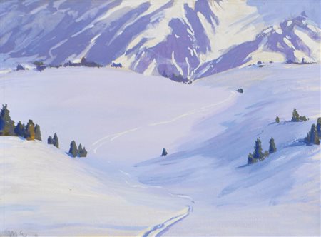 Max von Esterle (Cortina d’Ampezzo 1870 - Bezau, Vorarlberg 1947) Paesaggio...