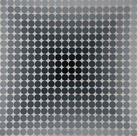 Victor Vasarely (Pecs 1906 - Paris/Parigi 1997) Senza titolo;Serigrafia su...