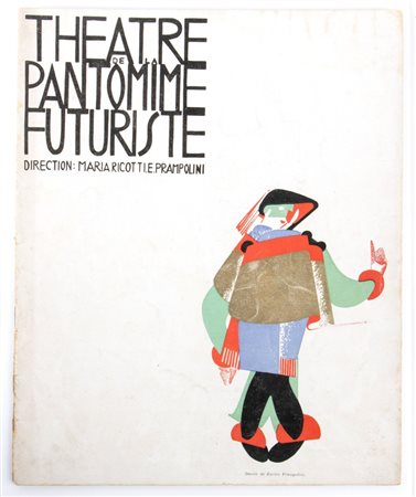  
Futurismo, THEATRE DE LA PANTOMIME FUTURISTE , Prampolini 
 cm.22,5x28