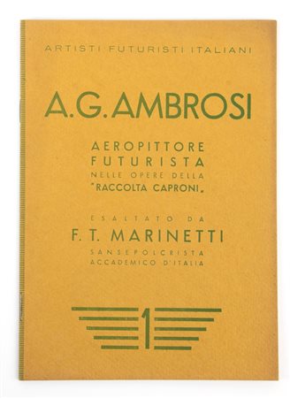  
Futurismo, Aeropittura - A.G. Ambrosi aeropittore futurista 1941
 cm.15,4x21,5