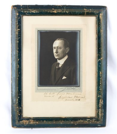  
Marconi, Guglielmo (Bologna, 25 aprile 1874 – Roma, 20 luglio 1937) 
 cm.17x28,5