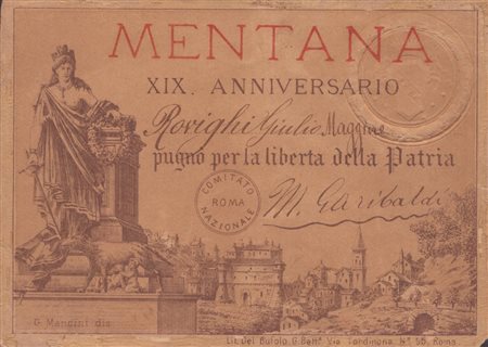  
Garibaldi, Domenico Menotti (Mostardas, 16 settembre 1840 – Roma, 22 agosto 1903) 
 12x16,5cm