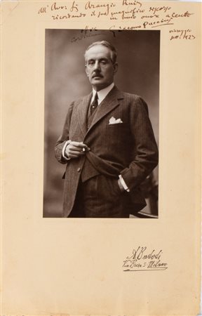  
Puccini, Giacomo (Lucca, 22 dicembre 1858 – Bruxelles, 29 novembre 1924) 
 cm.24x37