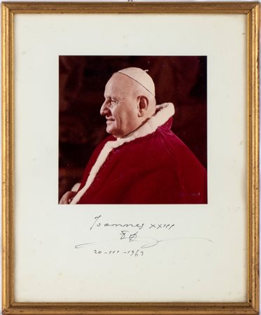  
Papa Giovanni XXIII (Angelo Giuseppe Roncalli - Sotto il Monte, 25 novembre 1881 – Città del Vaticano, 3 giugno 1963) 
 cm.27x32,5