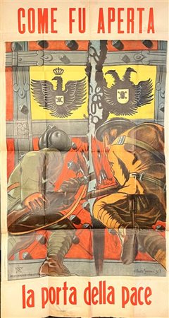  
Cecconi, Alberto (Firenze 1897 - 1971) - Prima Guerra Mondiale 
 cm.70x125