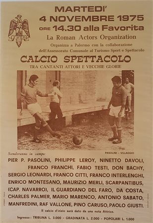  
Pasolini, Pier Paolo (Bologna, 5 marzo 1922 – Ostia, Roma, 2 novembre 1975) 
 cm.95x65