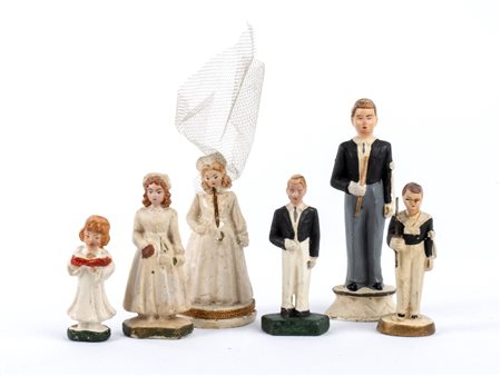  
Collezione figurine, personaggi per matrimonio, comunione 1910-1950
Composizione 