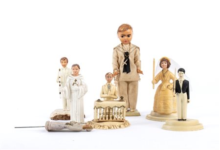  
Collezione figurine, personaggi per matrimonio, comunione 1910-1950
Composizione 