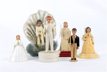  
Collezione figurine, personaggi per matrimonio, comunione 1910-1950
Composizione 