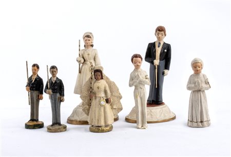  
Collezione figurine, personaggi per matrimonio, comunione 1910-1950
Composizione 