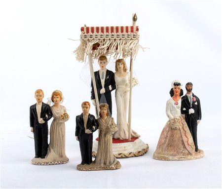  
Collezione figurine, personaggi per matrimonio, comunione 1910-1950
Composizione 