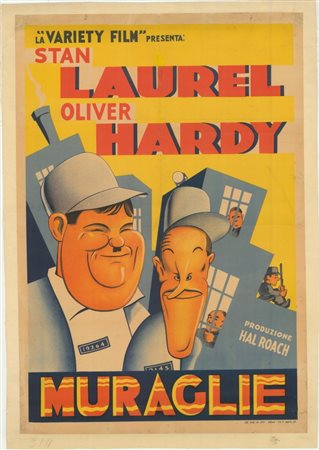  
Stan Laurel & Oliver Hardy (Stanlio e Ollio) 
 cm.70x100