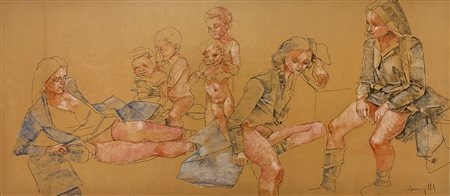 Giacomo Campilli (1946,  - ) 
Figure femminili 
china su carta 