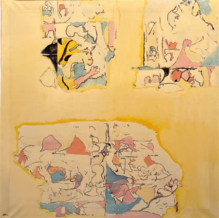 Alberto Sartoris (1901 - 1998) 
Senza titolo 1970
tecnica mista su tela 150 x 150 cm