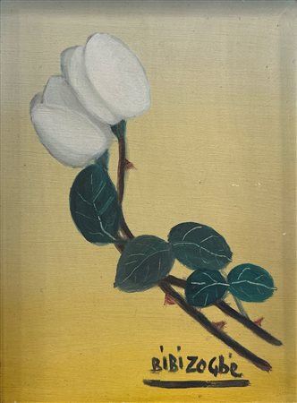 Bibi Zogbe (1890 - 1973) 
Rose 
olio su tela 18 x 24 cm