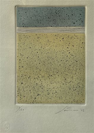 Piero Dorazio (1927 - 2005) 
Composizione 1968
acquatinta 20 x 12,5 cm