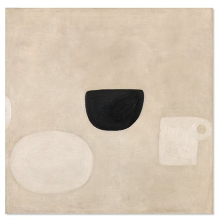 William Scott "Jar and Plate" 1971
olio su tela
cm 64x64,5
Titolato e datato 197