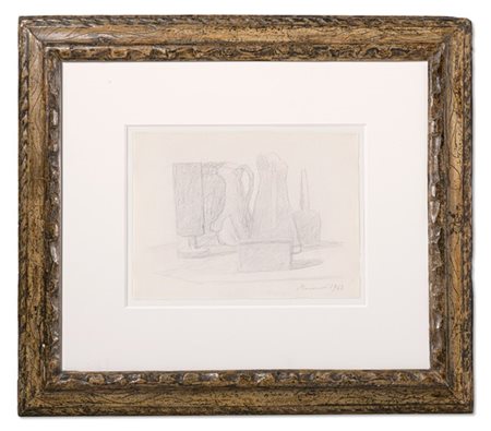 GIORGIO MORANDI "Natura morta" 1943
matita su carta
cm 24x32,5
Firmato e datato