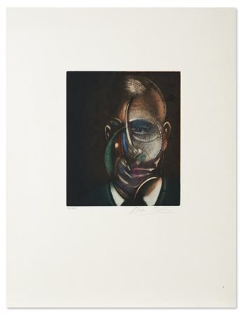 FRANCIS BACON "Portrait de Michel Leiris, from Requiem pour la Fin des Temps" 19