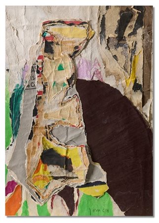 Asger Jorn "Senza titolo" 1969
tecnica mista e collage di carte
cm 35,8x25,2
Fir