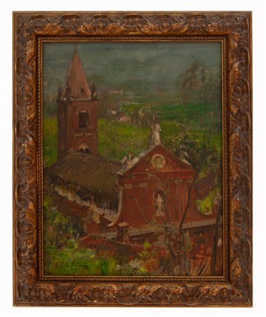 Vittorio Cavalleri Torino 1860 - 1938 Gerbido (TO), La chiesa di Susa