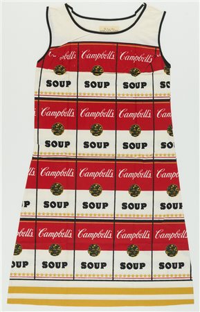 Andy Warhol (After) Souper Dress Serigrafia su abito in cellullosa cm. 95x60...