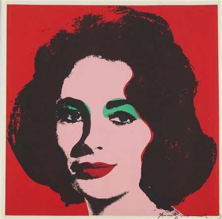 Andy Warhol (After) Liz - Morris International 1965 Litografia offset su...