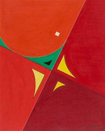 Luigi Veronesi (Milano, 1908 - 1998) Composizione Q 3 1973 Acrilico su tela...