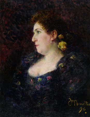 Plinio Nomellini (Livorno, 1866 - Firenze, 1943) Ritratto di Tina di Lorenzo...