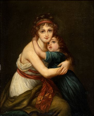 Copia francese del dipinto Madame Vigée-Le Brun e sua figlia...