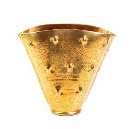 Zaccagnini, Firenze Vaso in ceramica a ventaglio Dimensioni: 28 x 21 x 10,5...