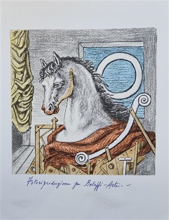 DE CHIRICO GIORGIO Volos (Greece) 1888 O 1973 Fotolitografia 30,00x23,50...