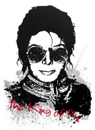 MR BRAINWASH Garges-lès-Gonesse (France) 1961 King of Pop 2009 Serigrafia con...