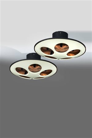 STILNOVO<BR>Coppia lampade a plafoniere mod. 1243