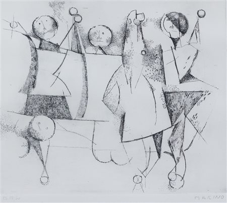 MARINO MARINI Gioco di Arlecchini, 1970