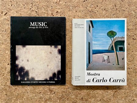 CARLO CARRÀ E ZORAN MUSIC - Lotto unico di 2 cataloghi