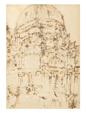 Emilio Vedova "Architettura veneziana" seconda metà anni '30
inchiostro e matita
