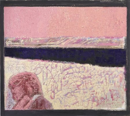 Ruggero Savinio "Distanza dal paesaggio" 1973
olio su tela
cm 90x100
Firmato, ti