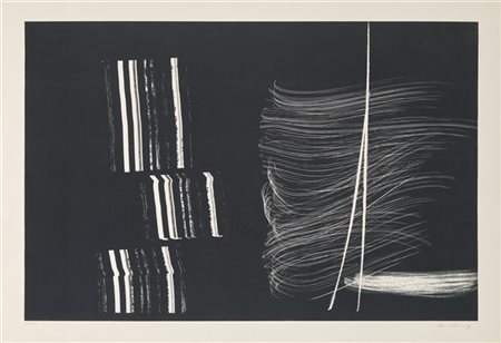 Hans Hartung "Farandole, suite A, pl. III, pl. VII, pl. XV" 1970
tre litografie