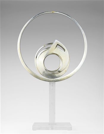 Carmelo Cappello "Senza titolo" 1970
bronzo cromato su base in plexiglass
bronzo