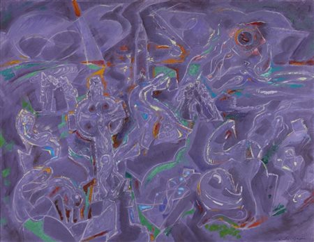 André Masson "Le Refuge Irlandais" 1969
olio, tempera e tecnica mista su tela
cm