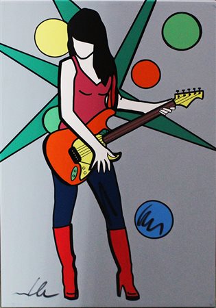 MARCO LODOLA, "Ragazza con chitarra", anni 2000
