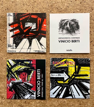 VINICIO BERTI - Lotto unico di 4 cataloghi
