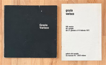 GRAZIA VARISCO - Lotto unico di 2 rari cataloghi
