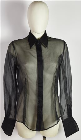 Gianfranco Ferre' SILK SHIRT DESCRIPTION: Sheer silk shirt with French cuffs....